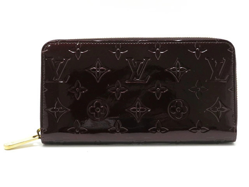 LOUIS VUITTON Wallet Accessories Long Zippy Vernis Amarante Purple